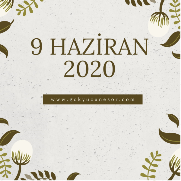 9 haziran 2020 sali 9 haziran 2020 sali
